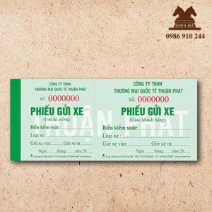 Mẫu vé xe VX05